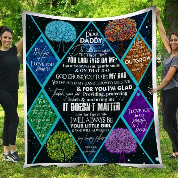 Dear Daddy Do You Remember Trees Daughter To Dad Blanket