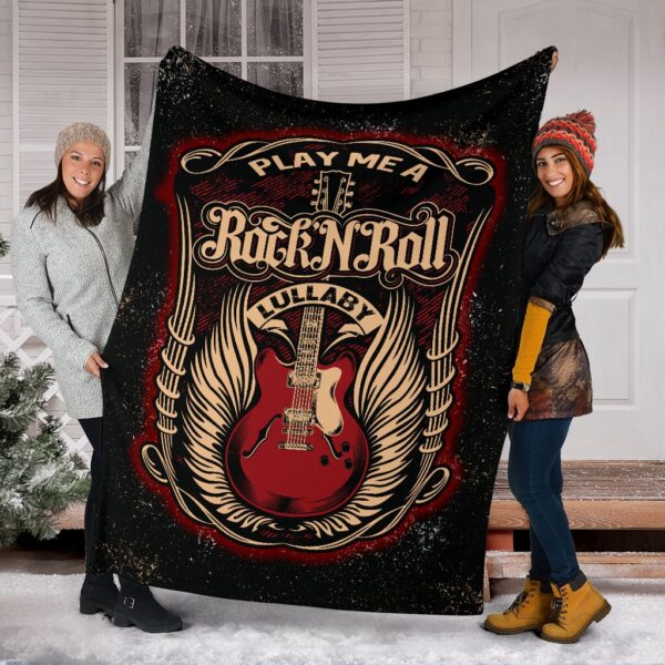 Personalized Custom Name Lullaby Fleece Sherpa Blanket