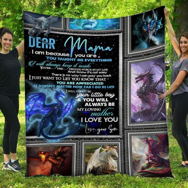 I Will Always Be Your Little Boy Dragon Son To Mama Blanket