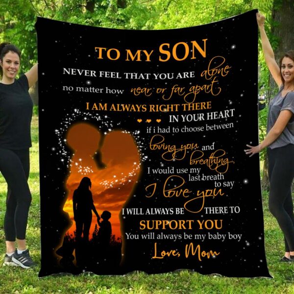 To My Son You Will Always Be My Baby Boy Mom Blanket
