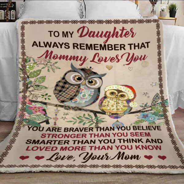 Owl To Daughter From Mom Fleece Sherpa Woven s Gifts For Daughter Fleece Blanket Sherpa Blanket