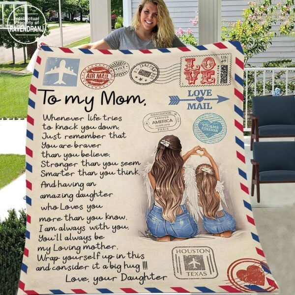 For Mom, You Are Braver Than You Believe, Chritsmas Gift For Mom Fleece Blanket Sherpa Blanket