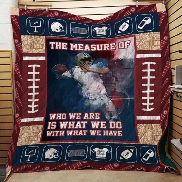 Football Quote Fleece Blanket Sherpa Blanket