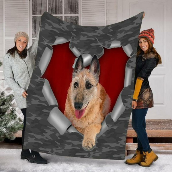 Laekenois Dog Gifts For Dog Lovers Custom Fleece Blanket Sherpa Blanket