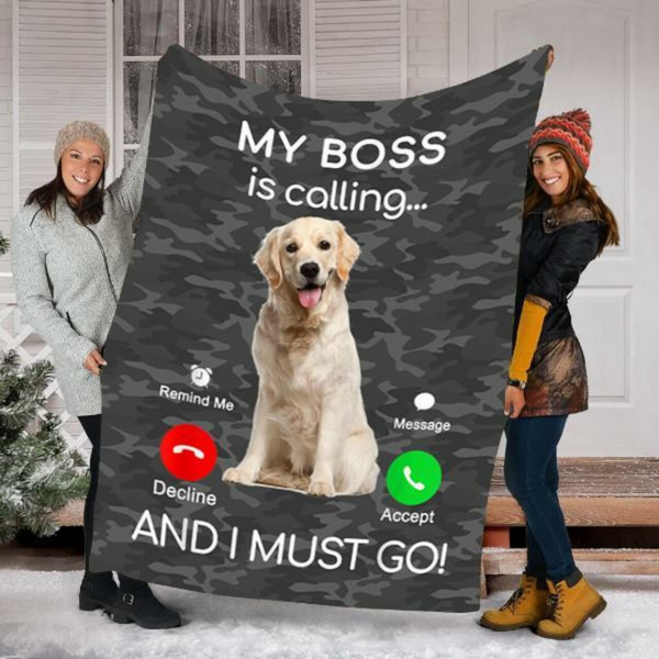 Labrador Retriever Dog For Dog Owners Custom Fleece Blanket Sherpa Blanket