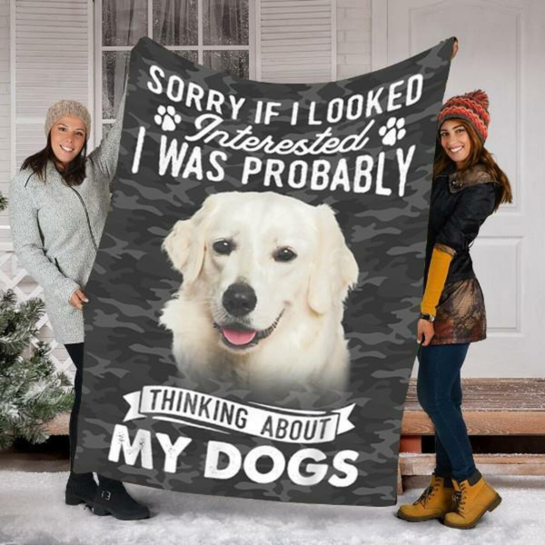 Kuvasz Dog Gifts For Dog Lovers Custom Fleece Blanket Sherpa Blanket