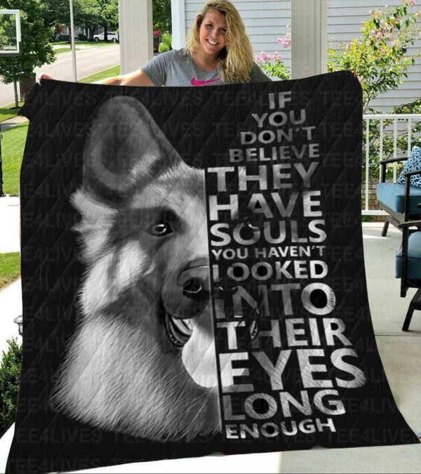 German Shepherd Dog Dog Lovers Gifts Custom Fleece Blanket Sherpa Blanket