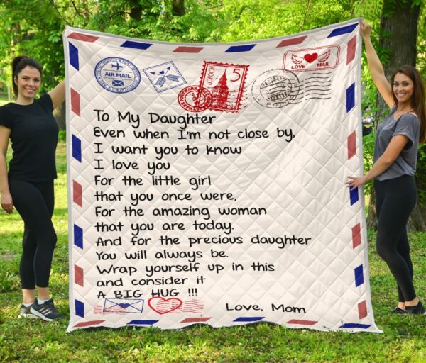 To My Daughter Even When I'm Not Close By Fleece Blanket Sherpa Blanket