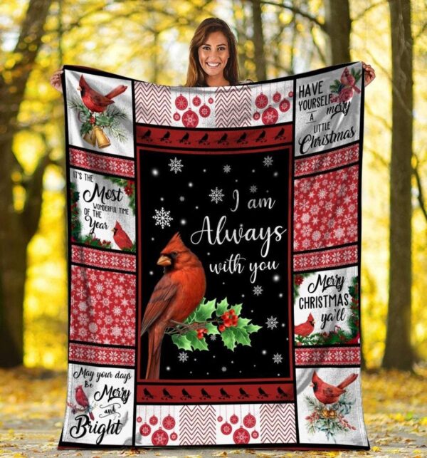 I Am Always With You Christmas Xmas Fleece Blanket Sherpa Blanket
