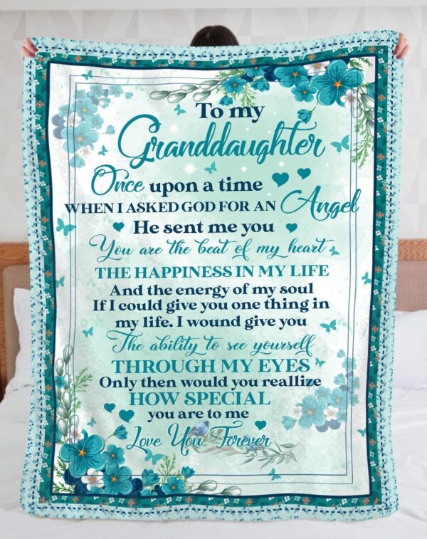 To My Granddaughter Blanket Love You Forever Fleece Blanket Sherpa Blanket