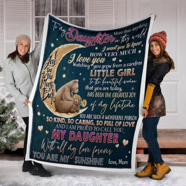 To My Daughter Blanket Fleece Blanket Sherpa Blanket