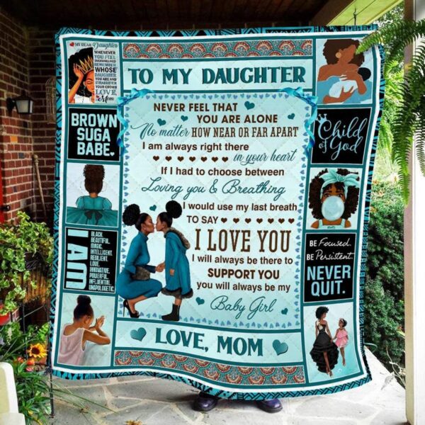 To My Daughter Gift From Mom Fleece Blanket Sherpa Blanket