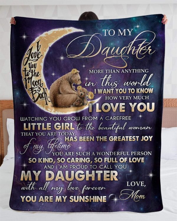 To My Daughter My Little Girl Love From Mom New Fleece Blanket Sherpa Blanket