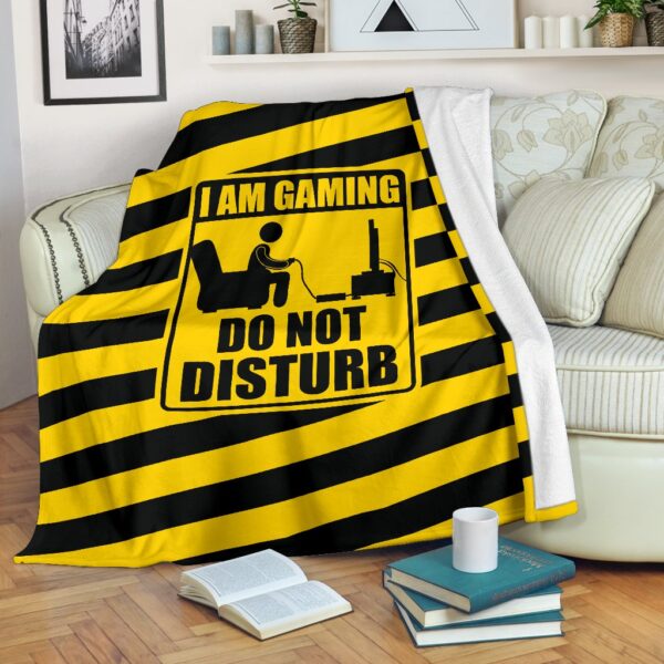 Gaming Do Not Disturb Fleece Blanket Sherpa Blanket