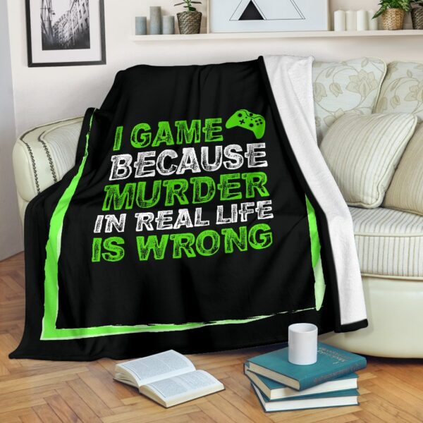Game Because Murder Is Wrong Xb Fleece Blanket Sherpa Blanket