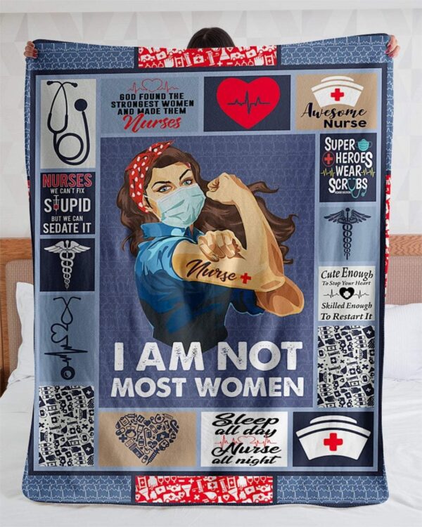 Nurse Super Heroes Fleece Blanket Sherpa Blanket