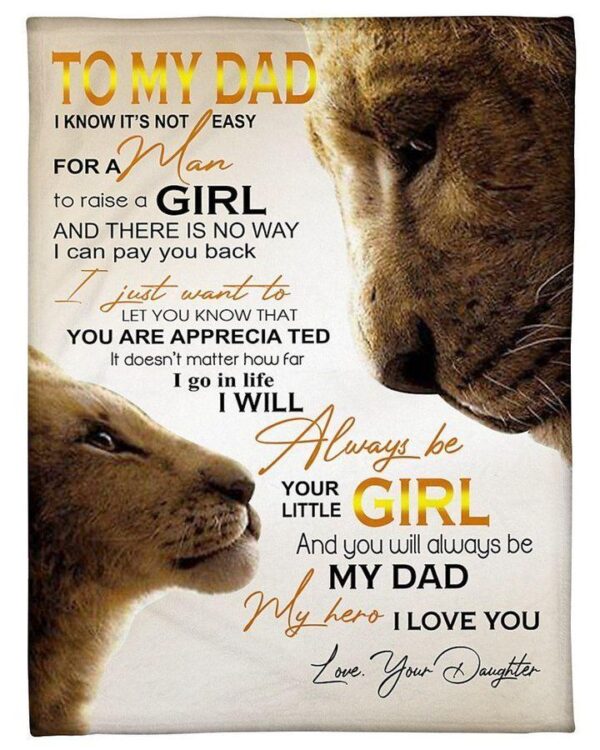 Daughter Gift For Dad With Meaningful Message You Are Appreciated Fleece Blanket Sherpa Blanket