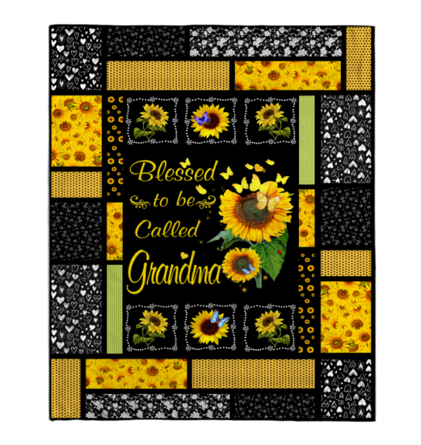Blessed To Be Called Grandma Blankets Fleece Blanket Sherpa Blanket