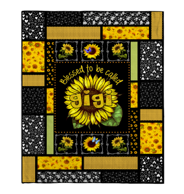 Blessed Gigi Blankets Sunflower Fleece Blanket Sherpa Blanket