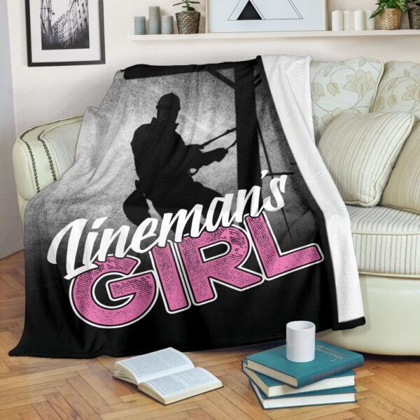Lineman'S Girl Fleece Blanket Sherpa Blanket