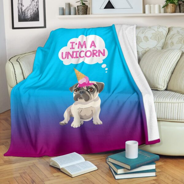I'M A Unicorn Fleece Blanket Sherpa Blanket
