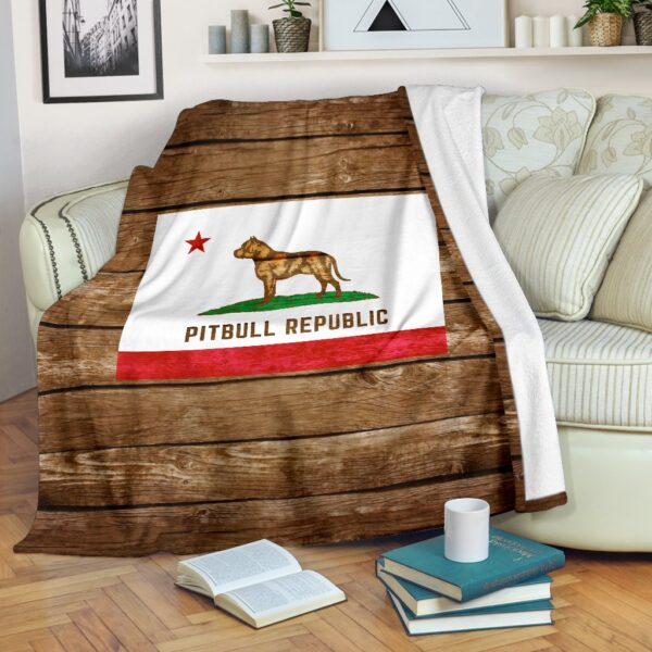 Pitbull Republic Fleece Blanket Sherpa Blanket