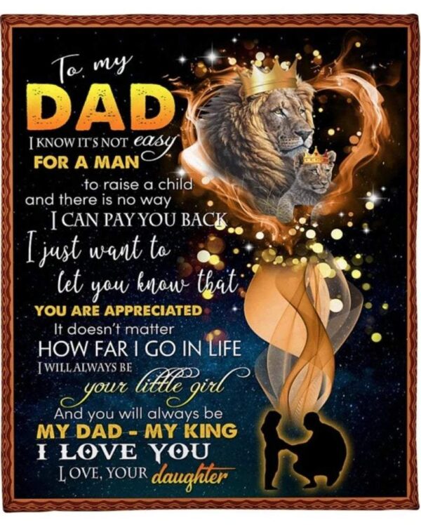 Hunting Gift For Dad Best Buckin' Dad Ever Perfect Gifts For Hunting Lover Gift For Father's Day Dad and Daughter Fleece Blanket Sherpa Blanket