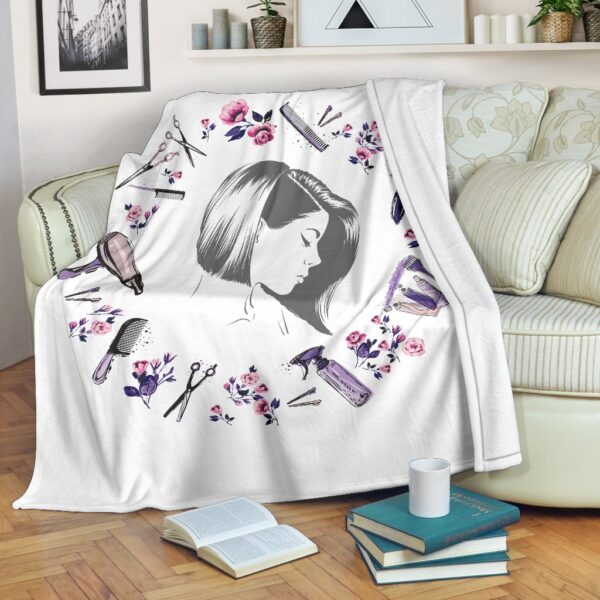 The Life Of A Hair Stylist Fleece Blanket Sherpa Blanket