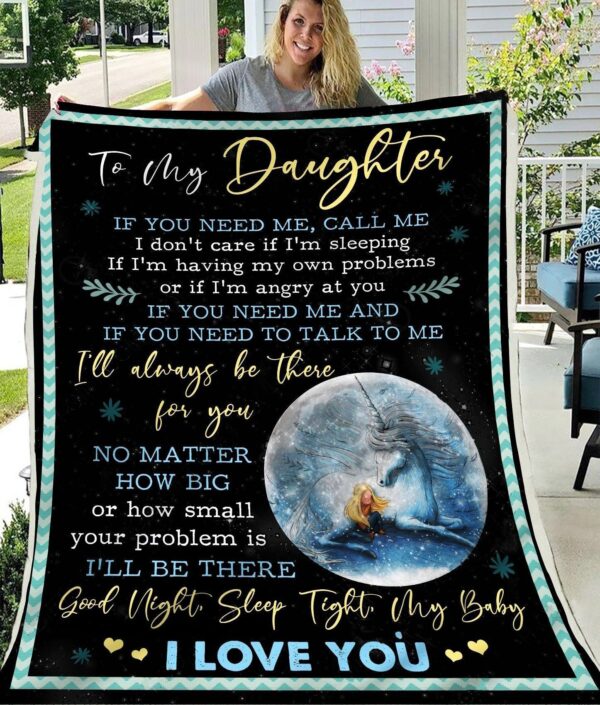 Blanket-Daughter-Good Night My Baby Fleece s Fleece Blanket Sherpa Blanket