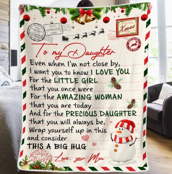 Mom To Daughter - And For The Precious Daughter That You Will Always Be Fleece Blanket Sherpa Blanket