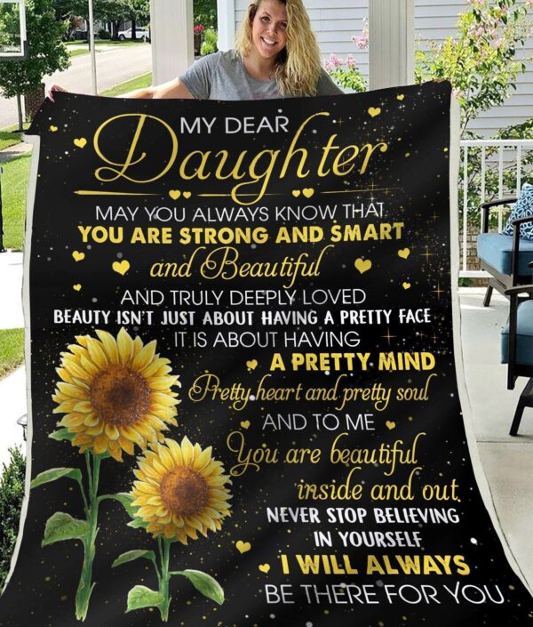 Blanket-Daughter-Beautiful Daughter Fleece s Fleece Blanket Sherpa Blanket