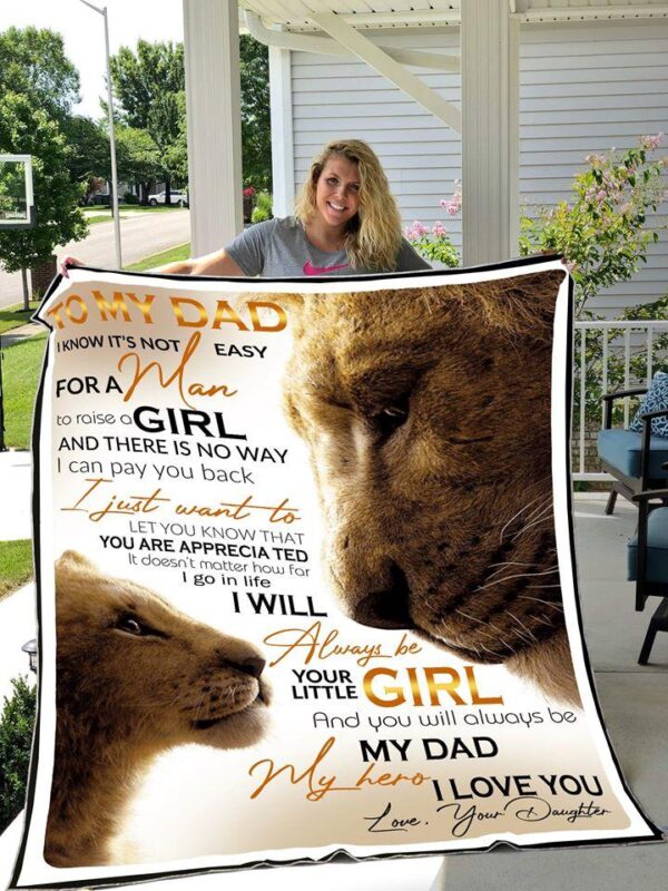 To My Dad Blanket To My Dad Blanket From Daughter To My Dad Love Daughter Blanket Fleece Blanket Sherpa Blanket