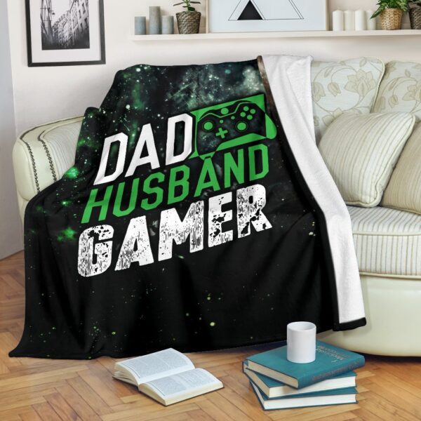 Dad Husband Gamer Xb Fleece Blanket Sherpa Blanket