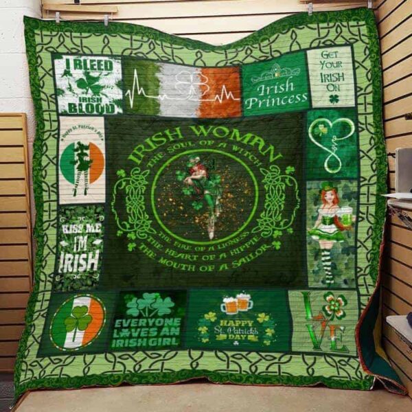 Irish St Patrick Day 3D Over Printed Fleece Blanket Sherpa Blanket