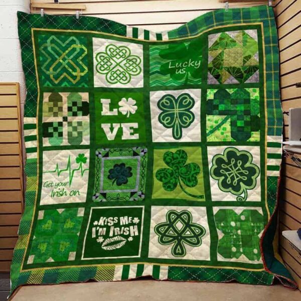 Irish St Patrick Day 3D Over Printed Fleece Blanket Sherpa Blanket