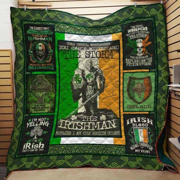 Irish St Patrick Day 3D Over Printed Fleece Blanket Sherpa Blanket