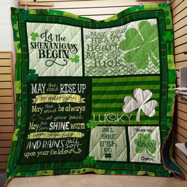 Irish St Patrick Day 3D Over Printed Fleece Blanket Sherpa Blanket