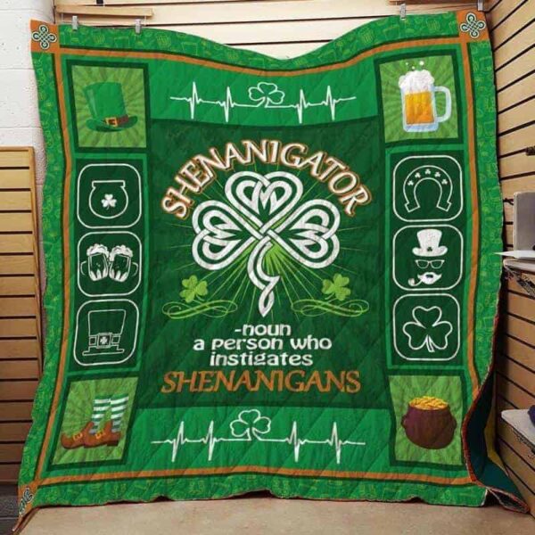 Irish St Patrick Day 3D Over Printed Fleece Blanket Sherpa Blanket