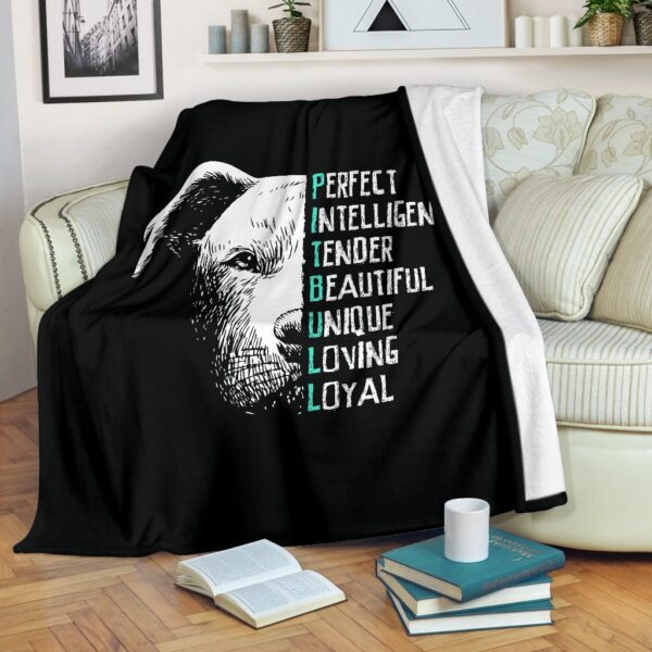 Perfect Pit Bull Fleece Blanket Sherpa Blanket