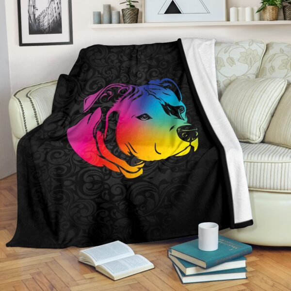 Rainbow Pit Fleece Blanket Sherpa Blanket