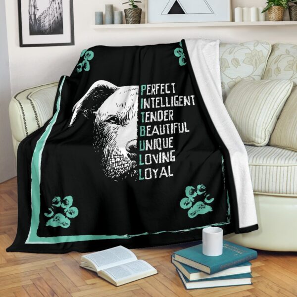 Perfect Pit Bull Fleece Blanket Sherpa Blanket