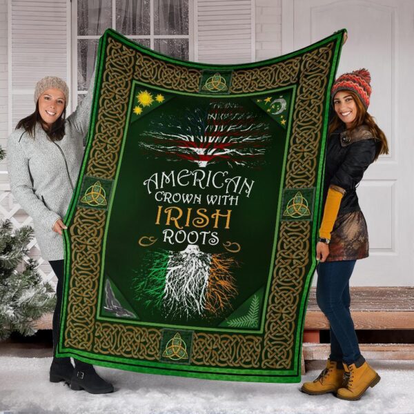 Irish Tree St. Patrick's Day 3D All Over Printed Throw Fleece Blanket Sherpa Blanket