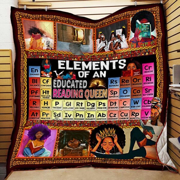 Elements Of An Educated Reading Queen 3D All Over Printed Throw Fleece Blanket Sherpa Blanket
