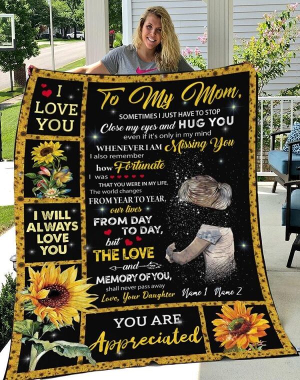 To My Mom, Sometimes| 3D All Over Printed Fleece Blanket Sherpa Blanket