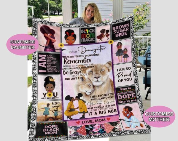 To My Daughter 3D All Over Printed Fleece Blanket Sherpa Blanket
