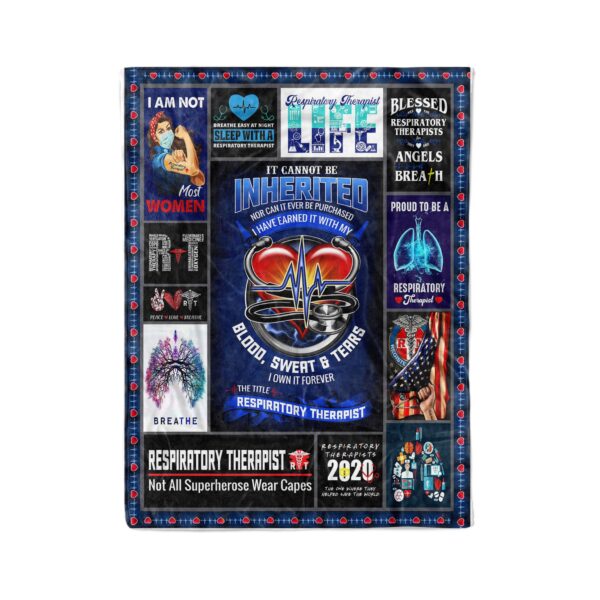 Respiratory Therapist Gift Fleece Blanket Sherpa Blanket