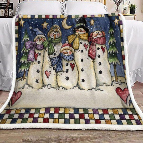 Snowma Fleece Blanket - Sherpa Blanket