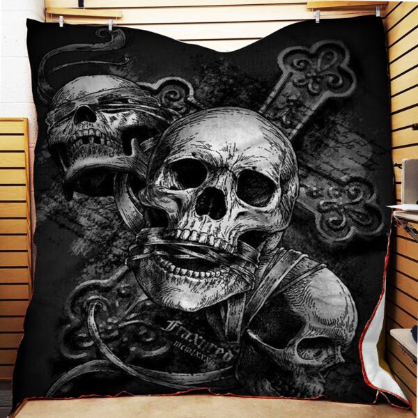 Skull Gift Fleece Blanket - Sherpa Blanket