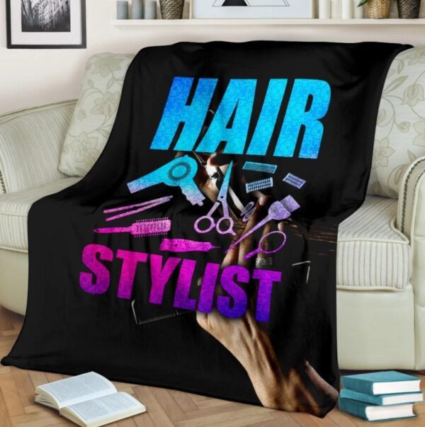 Hairstylist Gift Fleece Blanket - Sherpa Blanket