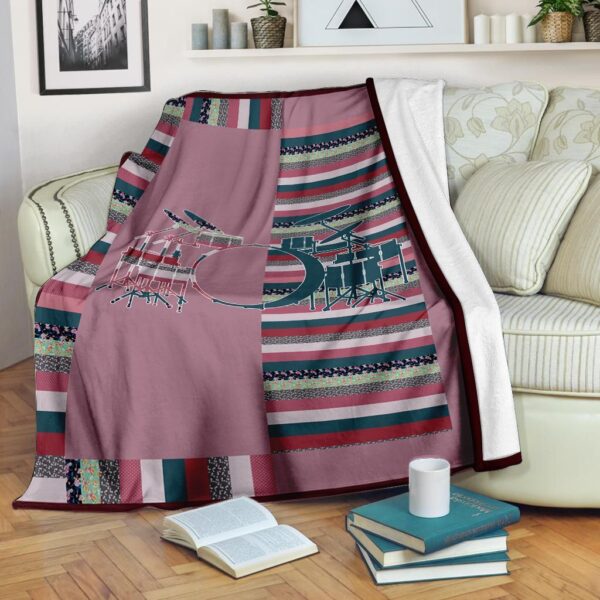 Drums Lover Fleece Blanket - Sherpa Blanket